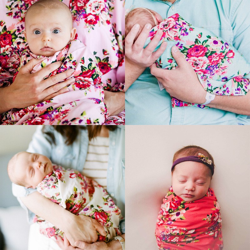 floral swaddle wrap