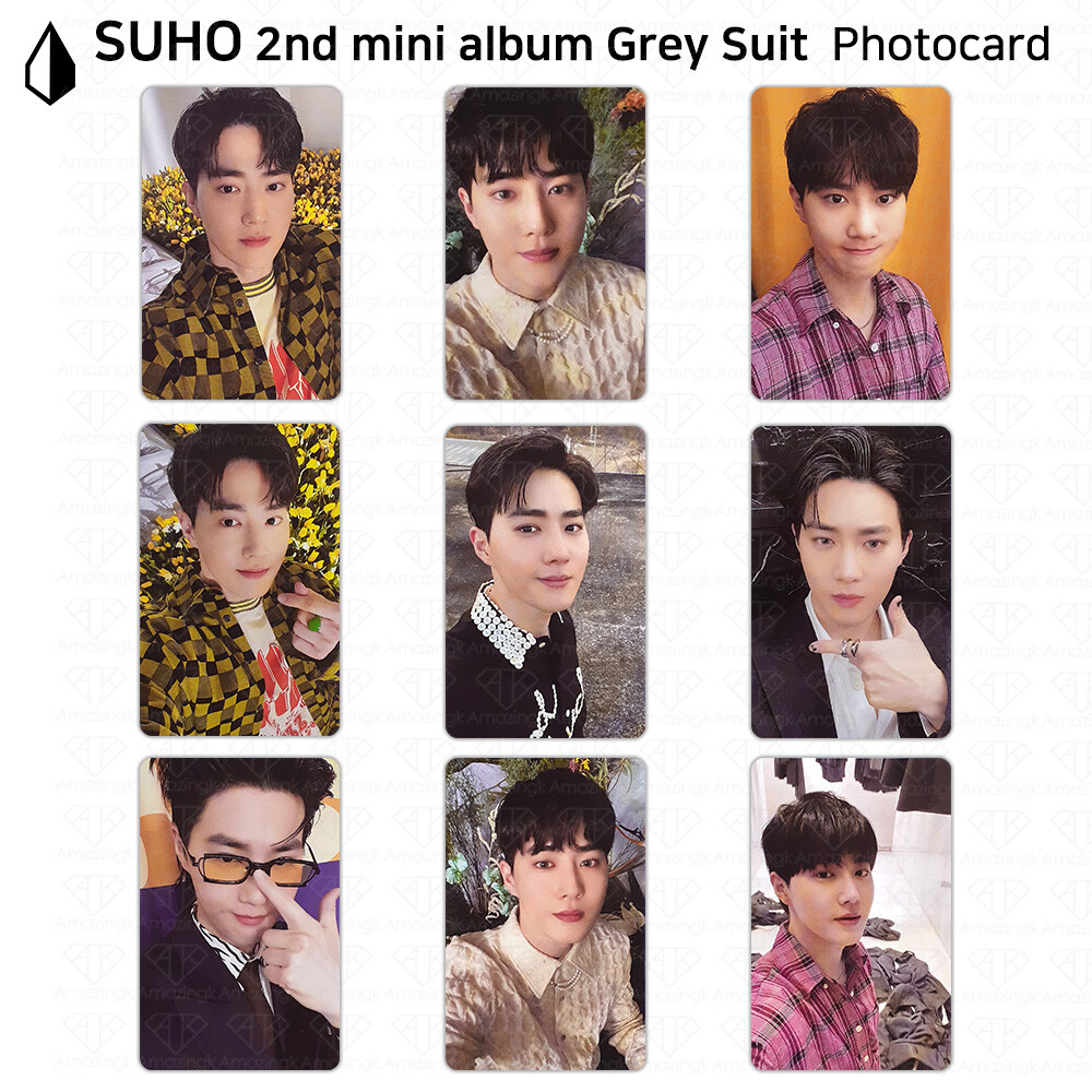EXO エクソ スホ SUHO サイン入り ポラロイド ソロ Grey Suit EXO エクソ スホ SUHO サイン入り ポラロイド ソロ Grey Suit