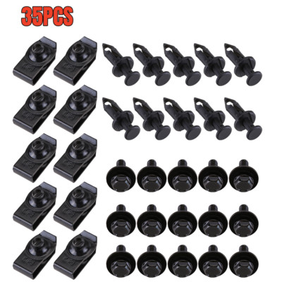 Engine Cover Undertray Splash Shield Guard For Honda Body Bolts & U-Nut Clips M6