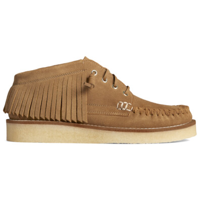 Женские коричневые повседневные ботинки Sperry Rebecca Minkoff X Fringe Chukka STS8707