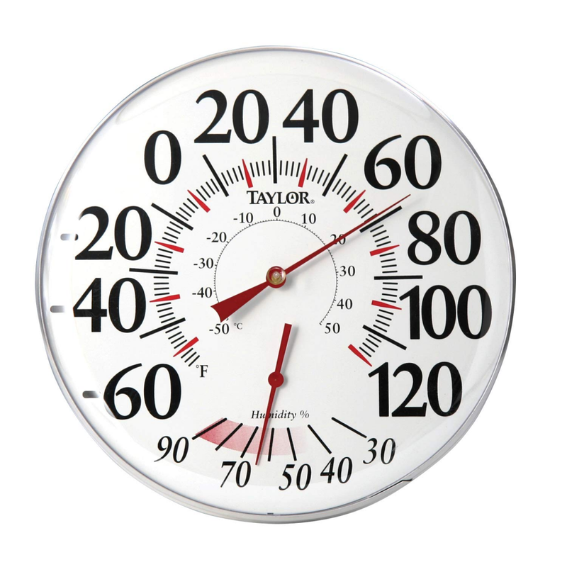 Large Humidiguide Dial Thermometer Built For Indoor Or Outside (12Inch