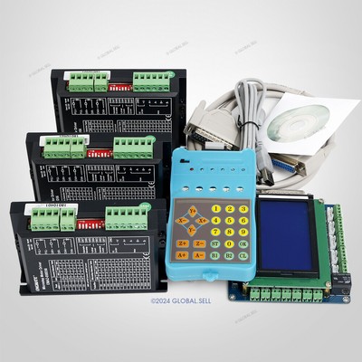 CNC Kit Professional 3 Axis With Keypad Display & EMA2-050D56 Stepper Drivers