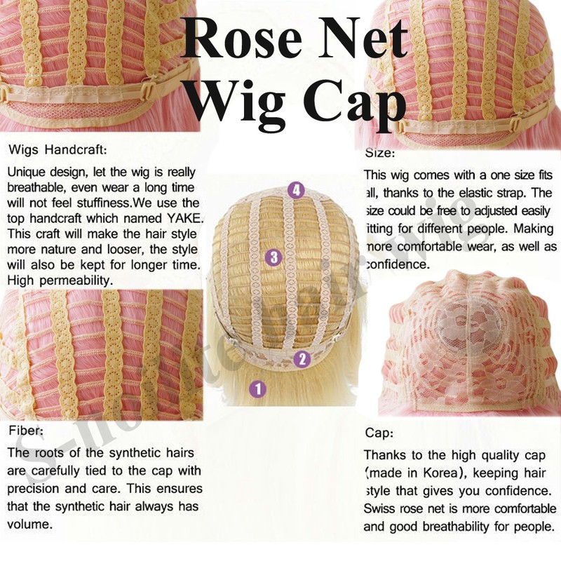 Pastel Pink Purple Red Ombre Wig - Long Straight/Wavy Cosplay Hair For Women, Heat Resistant Synthetic
