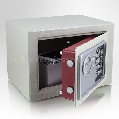 Wandtresor Wandsafe Tresor Minisafe Zahlenschloss elektronisch Lichtgrau Bituxx®