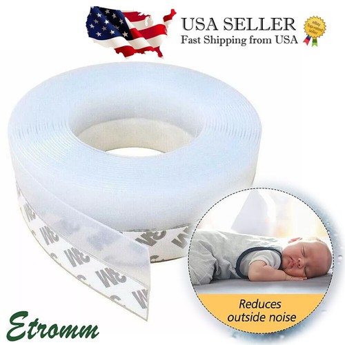 16-33 FT Door Seal Strip Weather Stripping Adhesive Silicone Bottom Stopper Foam