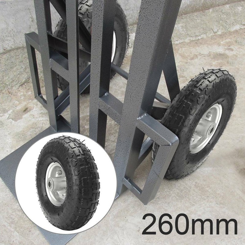 2 Stück Räder Bollerwagenrad Sackkarren Rad Ø 260mm /3.50-4 Luftrad Metall Felge
