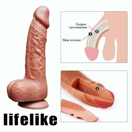 7 INCH Liquid Silicone Realistic Dildo Skin Feeling Huge Penis Suction Big-Dick 7 INCH Liquid Silicone Realistic Dildo Skin Feeling Huge Penis Suction Big-Dick