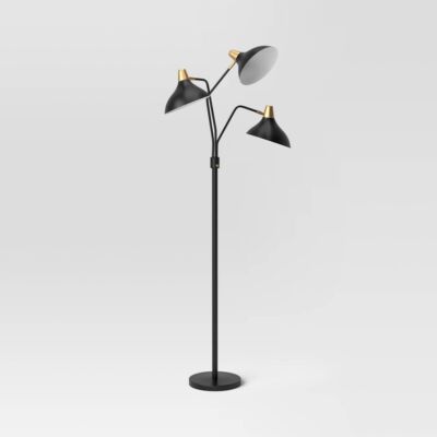 3-Head Floor Lamp Black - Threshold 740083_RN_app