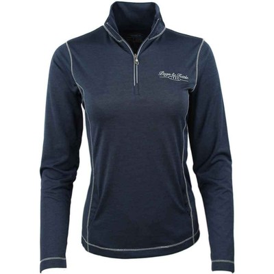 

SHOEBACCA Coverstitch Heather Mock Neck Long Sleeve 14 Zip Womens Size  P3, Синий, SHOEBACCA Coverstitch Heather Mock Neck Long Sleeve 14 Zip