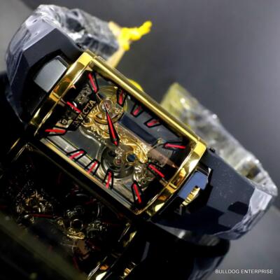 Pre-owned Invicta Vintage Mechanical Skeletonized Ghost Bridge Capsule 29mm Watch