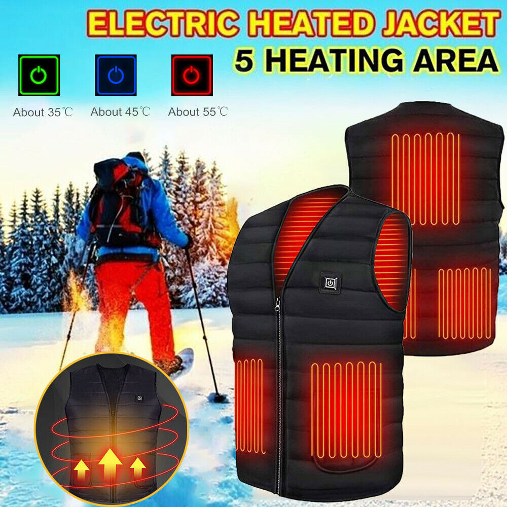 Men Women Heating Coat Thermal