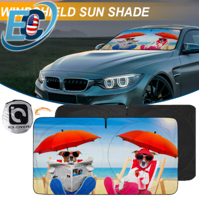 Foldable Car Windshield Sun Shade Visor Cover Auto Front Window UV Block Shield