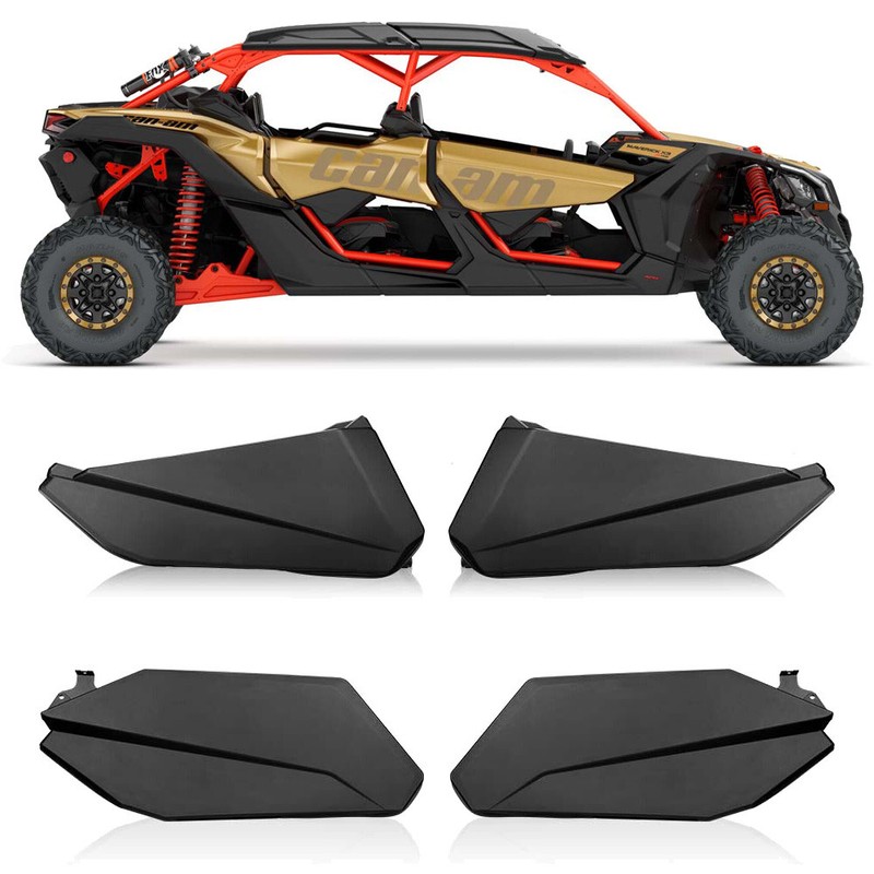 UTV Side Mirrors & Lower 4 Doors Inserts Panels For Can Am ...