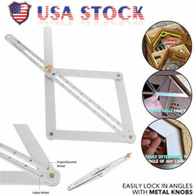 Stainless Steel Miter Saw Bevel Gauge & Corner Angle Finder for Woodworking US