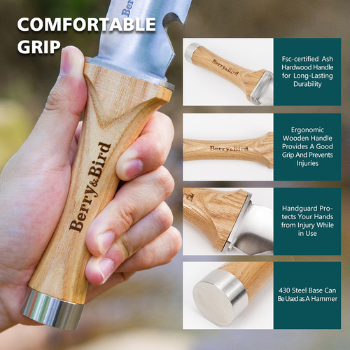 Berry&Bird Hori Hori Garden Knife Multipurpose Gardening Knife Gardening Tools