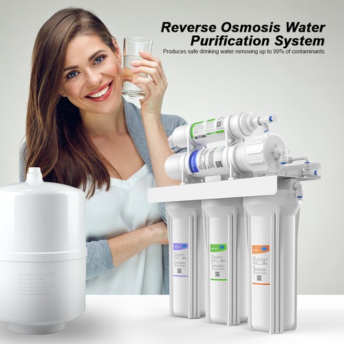 100 GPD Residential Drinking 5 stage Reverse Osmosis System Water USA Filter