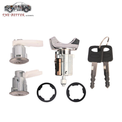 Door Lock Cylinder Set W/ 2 Key F2UZ1522050A for Ford F-150 250 350 1992-1995