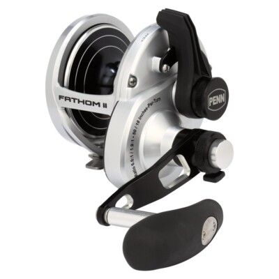 Penn Fathom II Lever Drag 2 Speed Conventional Fishing Reels | FREE 2-DAY SHIP