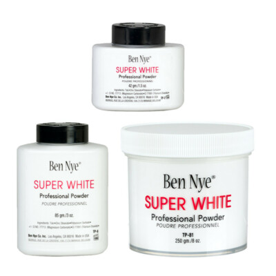 Ben Nye Super White Powder 1.5oz/3oz/8oz TP