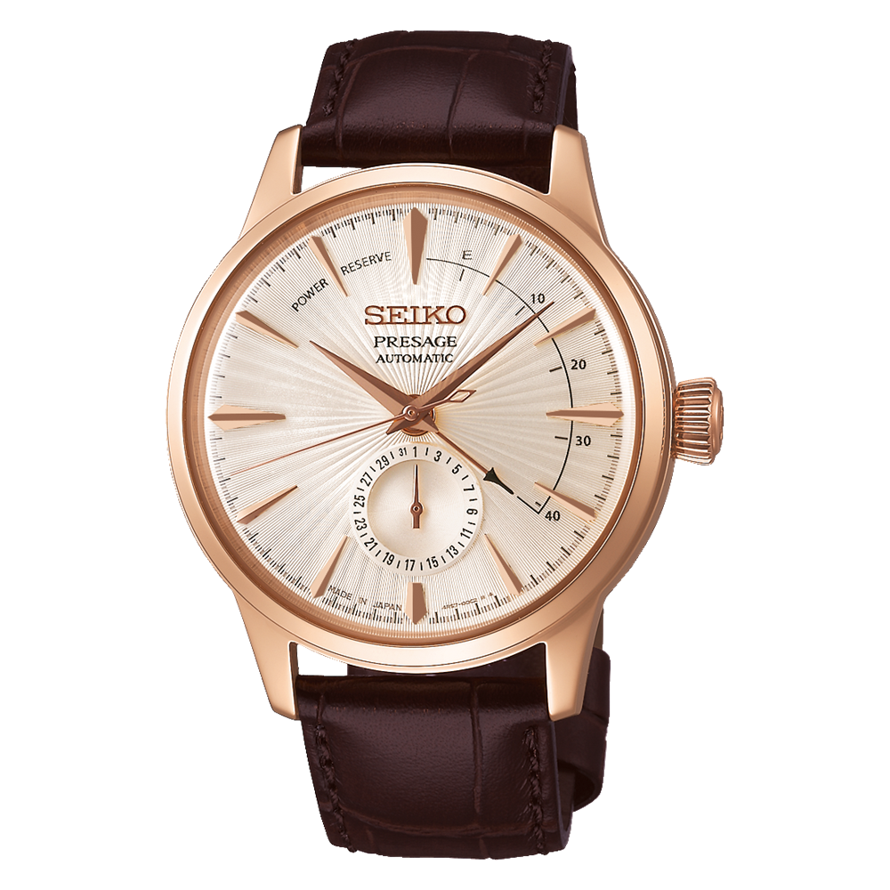 Pre-owned Seiko Presage Sary132 White Automatic Mechanical Elegant Men's Watch -new -fast