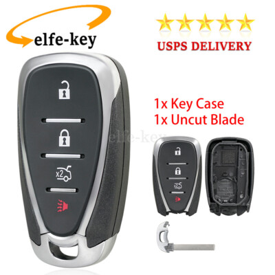 4 Button Car Key Fob Case Cover for Chevrolet Malibu Cruze Camaro HYQ4EA HYQ4ES