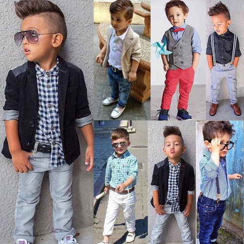 Baby Kinder Jungen Langarmshirts Party Kleidung Hemd Hose Mantel Hochzeit Outfit