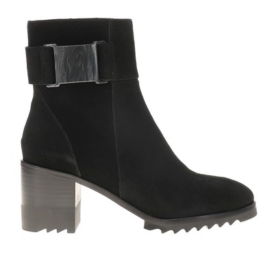 VANELi Helli Water Resistant Heeled Round Toe Zippered Booties Womens Black Casu