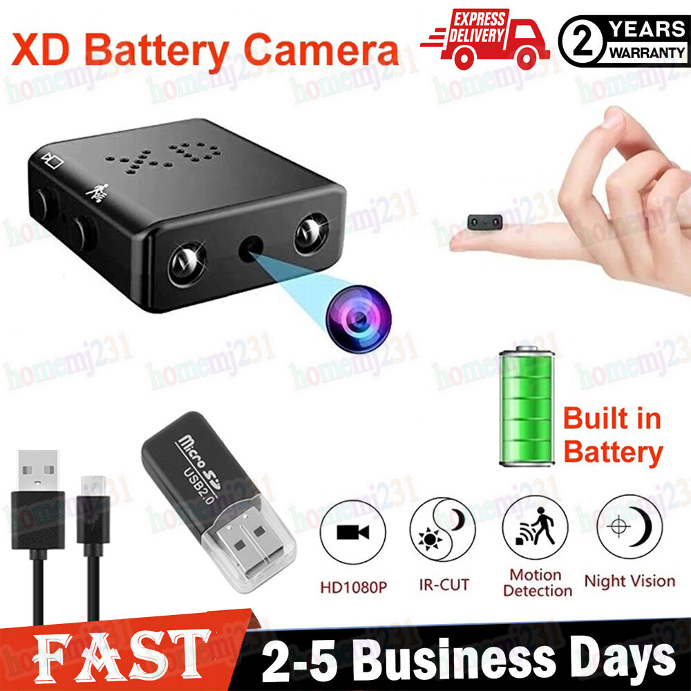 Spy Hidden Mini Camera 1080P HD DVR Wireless Cam Home Security Camera w/ Battery