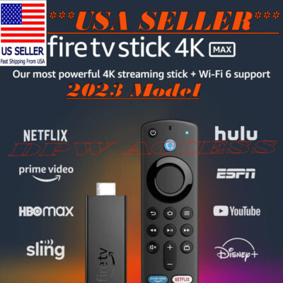  NEW Amazon Fire TV Stick 4K Max Alexa Voice Remote Wi-Fi 6 Device 2023 Model 