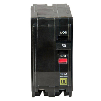 50 Amp 2-Pole Circuit Breaker Overload & Short-Circuit Protection Plug-on Design