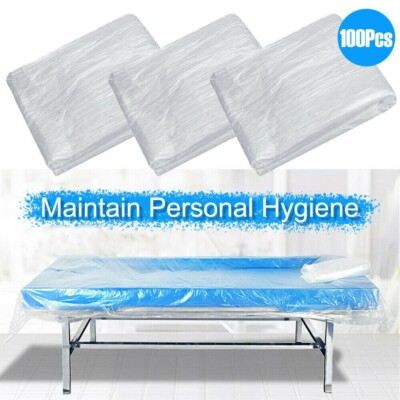 100 Pcs/bag Disposable Bed Sheet Waterproof Massage Beauty SPA Salon Table Cover