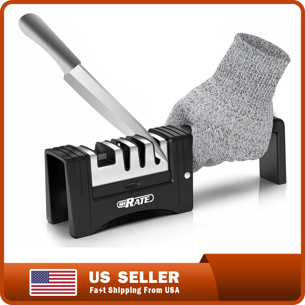 Sharpener Scissors Sharpening Tool And Cut-resistant Glove