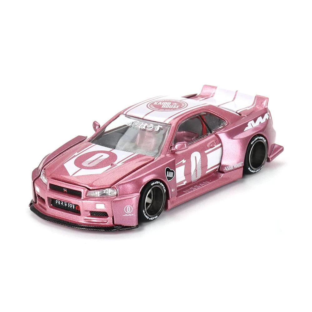 KAIDO HOUSE MINI GT スカイラインGT-R R34ブラジル限定 Mini GT x Kaido House 1:64 Nissan GT-R (R34) Kaido Racing