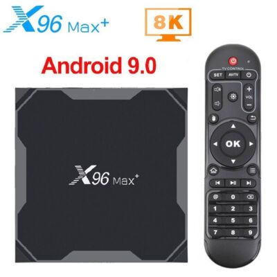 TV BOX Android 9.0 Quad Core TV Box 8K WIFI 1000M X96 MAX+ Amlogic S905x3 