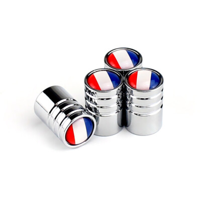 4x France French Flag Car Wheel Tire Valve Stem Cap Truck Air Dust Cover