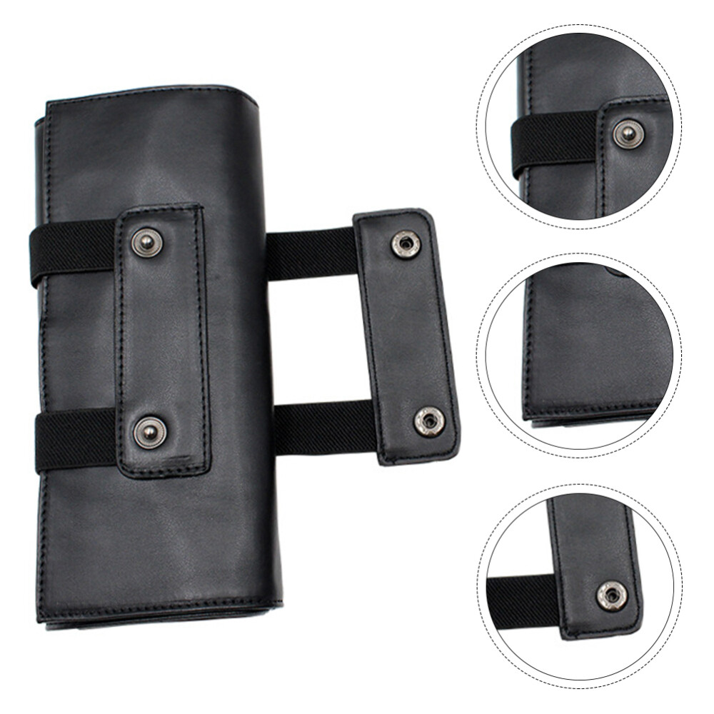 Friseur-Werkzeugtasche Aus PU-Lederr – Scheren-Tasche Für Bis Zu 5 Scheren, Kämme & Clips