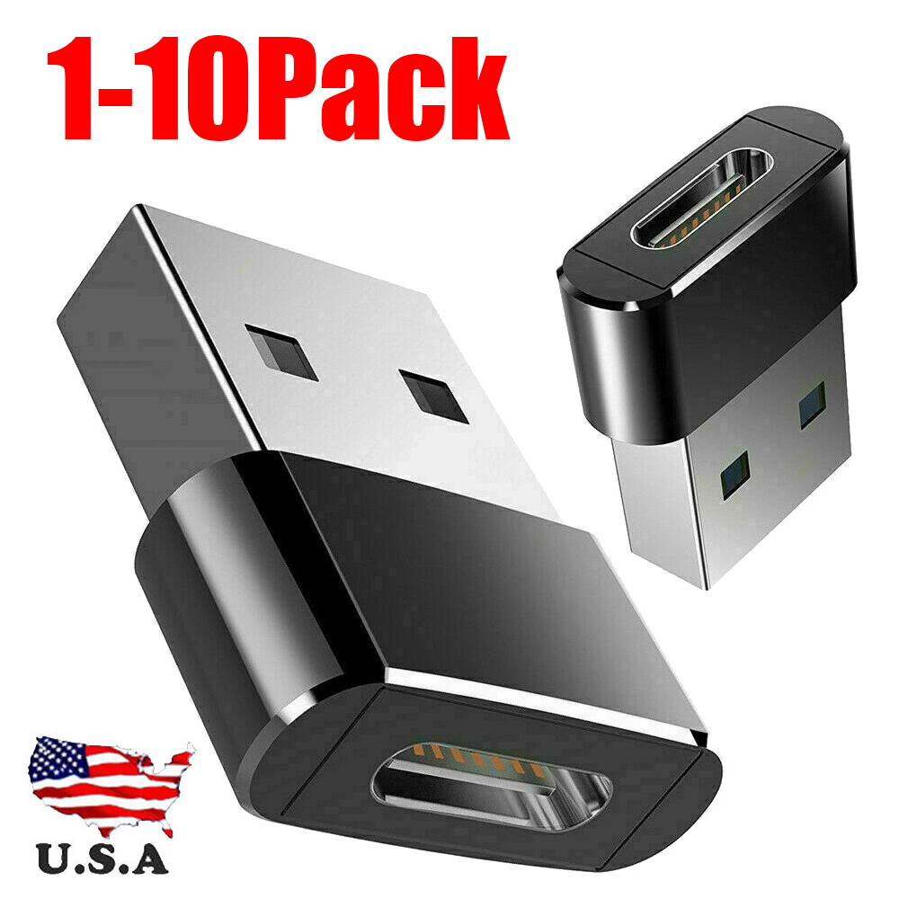 1-10 PACK USB C 3.1 Type C Female to USB 3.0 Type A Male Por