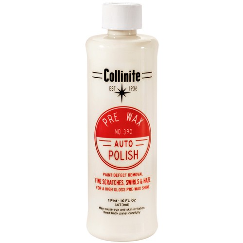 _Collinite 390 Pre-Wax Auto Polish - 16oz - Clear Coat Safe, High Gloss Finish