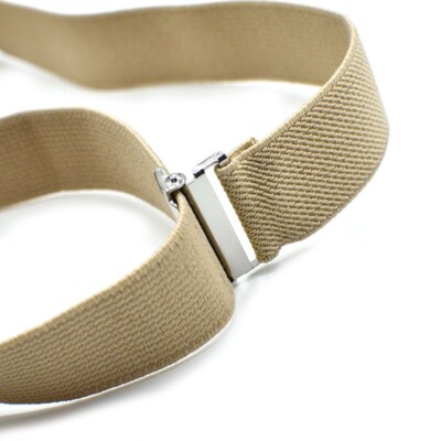 Clips Suspenders 4 Clips Elastic Adjustable Braces Mens Womens Unisex Clip-on