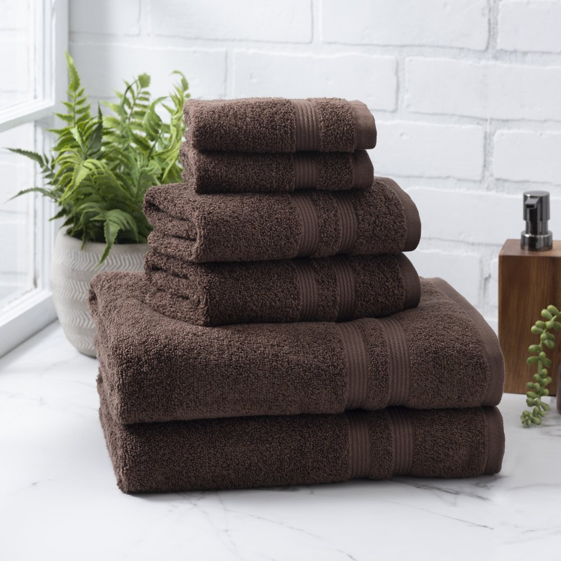 BATHROOM TOWEL SETS 6-Piece 100% Cotton Soft and Fluffy Multiple Colors