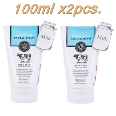 SCENTIO MILK PLUS FACIAL CLEANSING FOAM CO-ENZYME Q10 2x100ml