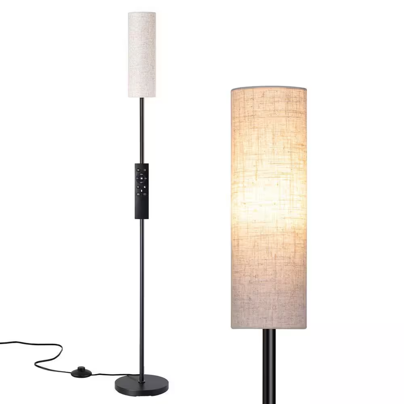 LED Floor Lamp Dimmable Standing Light Remote Modern Adjustable Brightness