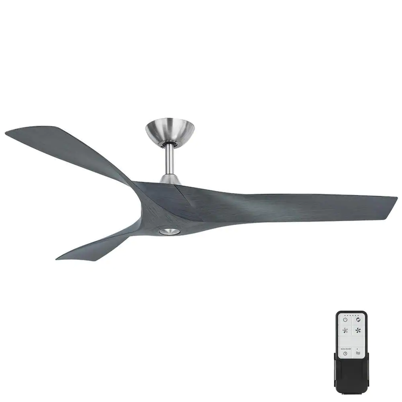 Wesley 52 In. Indoor/Outdoor Greywood DC Motor Ceiling Fan with Remote Control