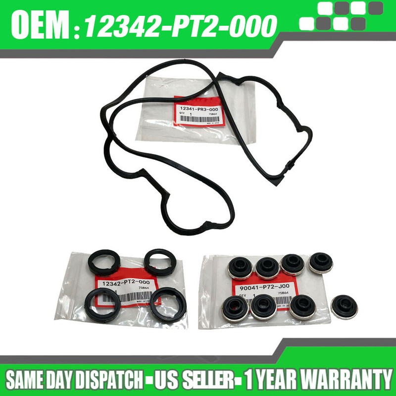 BRAND NEW OEM HONDA VALVE COVER GASKET /& TUBE SEAL SET B-SERIES V-TEC PR3 PT2