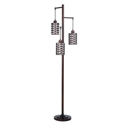 StyleCraft Floor Lamp 72''x16.97''x16.97'' Rubbed Bronze Indoor+Cylinder+Round+