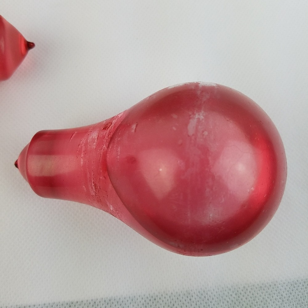 Vintage Fire Killer Kit Glass Fire Extinguisher Grenades (2) Red Richmond VA