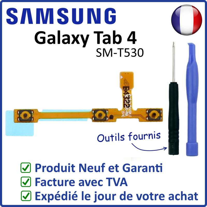 Nappe Flex Bouton Power Volume Samsung Galaxy Tab 4 10.1 Sm-T530 T531 T535 Outil