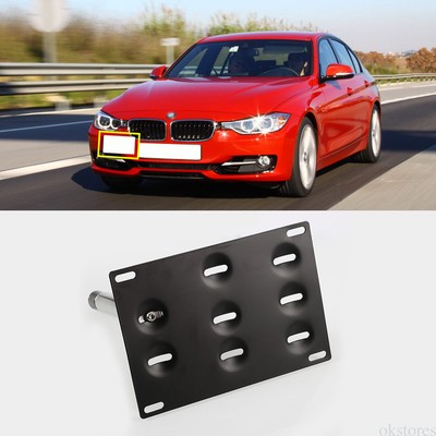 Front Bumper Tow Hook License Plate Mounting Bracket For BMW F30 Series 4Door