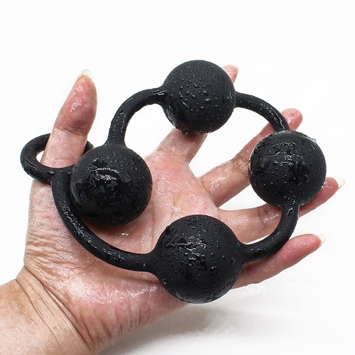 Anal Chain Plug Unisex Large Big Silicone Beads Play Pull Ring Ball Men Women US