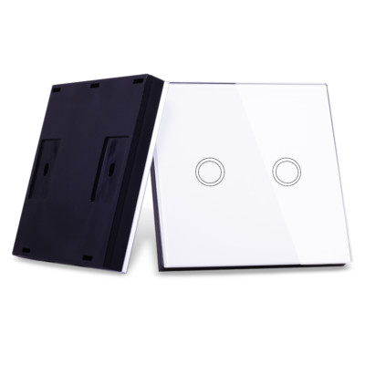 TUYA WIFI+RF Wall Light Control 1/2/3/4 Gang US Glas Touch Switch+Remote f Alexa